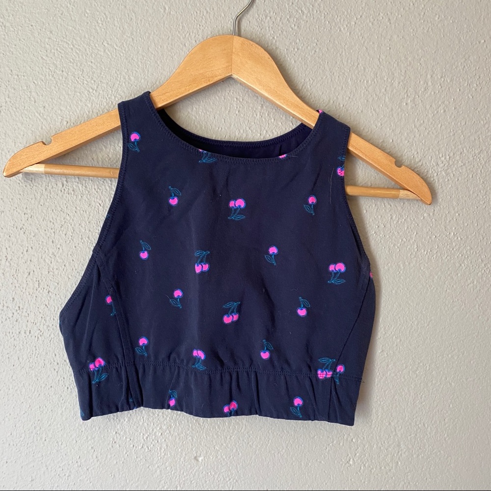 Cherry Jcrew sports bra